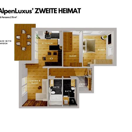 Zweite Heimat - Garden & Underground Parking Space By Alpenluxus Appartements Fuegen Exterior photo